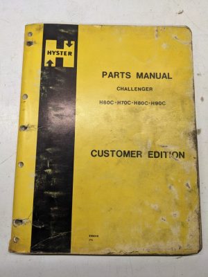 Hyster Parts List Book Manual Challenger H60C H70C H80C H90C 1975 599018