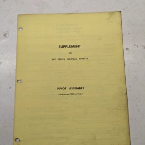 Big Joe Supplement Manual To Ppt Series Ppt0715 Ac Models Ppt0176Sup