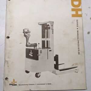 Big Joe Operation Maintenance Repair Parts List Manual Pdh 1078 Series
