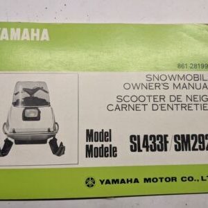 Yamaha Oem Owners Manual Maintenance Sl433F Sm292F Snowmobile 861-28199-70 1973