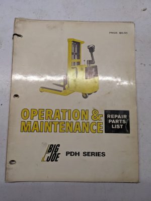 Big Joe Operation Maintenance Repair Parts List Manual Pdh Series 1970 970