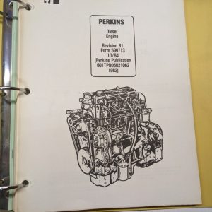 Hyster Service Manual Perkins Diesel Engine 4.2482 4.248 T4.236 4.212 1984