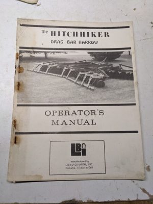 Lee Blacksmitch Inc Lbi Hitchhiker Drag Bar Harrow Operator'S Manual