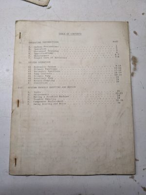 Fabtek Telescoping Boom Model T46/50Srt Ii Service Manual Operating Repair Book