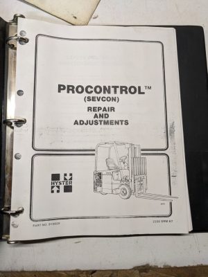 Procontrol Sevcon Repair Adjustments Troubleshooting Manual Hyster Forklift