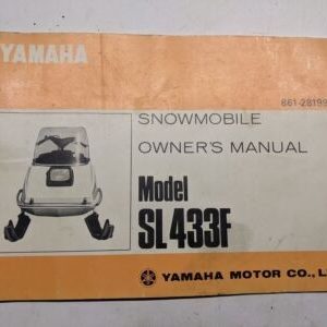 Yamaha Oem Owners Manual Maintenance Sl433F Snowmobile 1971 861-28199-10