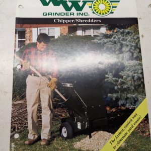 Ww Grinder Inc Chipper Shredder Sales Brochure 2 Page Pamphlet 1994