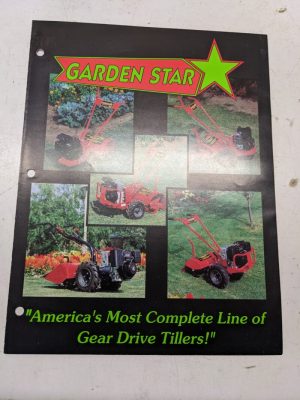 Garden Star Gear Drive Tiller Sales Brochure Pamphlet 8070D 5070D 5020D 1996