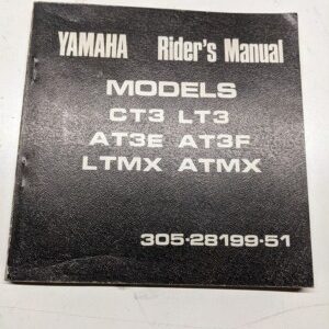 Yamaha Oem Riders Owners Manual Ct3 Lt3 At3E At3F Ltmx Atmx 305-28199-51 1973