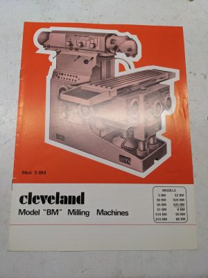 Cleveland Model Bm Milling Machine 5 Mb 50 510 515 60 66 Sales Brochure