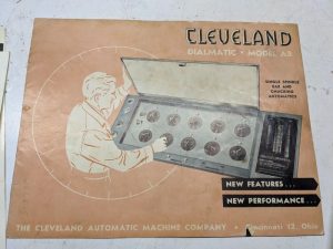 Cleveland Dialmatic Model Ab Sales Brochure Single Spindle Bar Chucking 1951