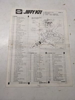 Jiffykit Service Instruction Carburetor Part View Holley Carburetor 5200C 5210C