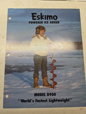 Eskimo Powered Ice Auger Model 8900 Worlds Fastest Lightweight Sales Brochure