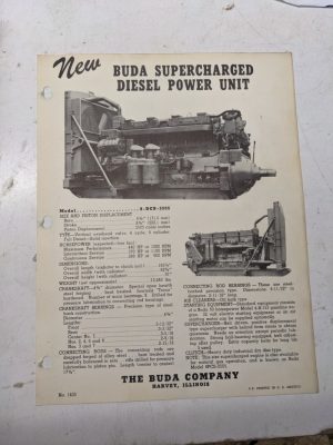 Buda Supercharged Diesel Power Unit Specifications Sales Engine 8-Dcs-2505