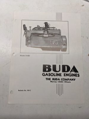 Buda Industrial Gasoline Power Unit Specifications Sales Engine K-428 1948