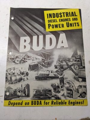 Buda Diesel Engines & Power Unit Specifications Sales Brochure 1947