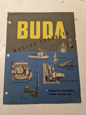 Buda Engines Modern Products Sales Brochure Bulletin # 1290