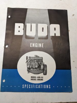 Buda Industrial Diesel Specifications Sales Engine 4-Bd-153 1948 Ad Dealer