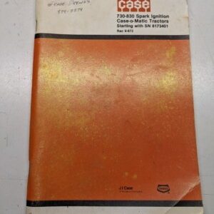 Case 730-830 Spark Ignition Case-O-Matic Tractor Rac 9-872 Oem