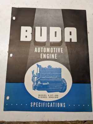 Buda Automotive Diesel Specifications Sales Engine 6-Dt-468 1948 Ad Dealer