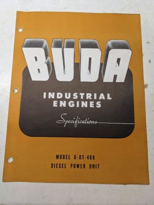 Buda Industrial Diesel Specifications Sales Engine 6-Dt-468 1948 Ad Power Unit