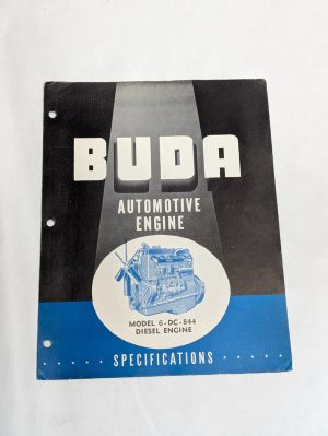 Buda Autmotive Diesel Specifications Sales Engine 6-Dc-844 1947 Ad Power Unit