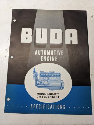 Buda Autmotive Diesel Specifications Sales Engine 8-Dc-1125 1947 Ad Power Unit