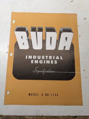 Buda Industrial Diesel Specifications Sales Engine 8-Dc-1125 1948 Ad Power Unit