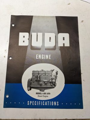 Buda Industrial Diesel Specifications Sales Engine 6-Dc-1879 1948 Ad Power Unit