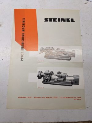 Steinel Sales Brochure Specifications Features Ad Burnishing Machine Sr 2N 3N