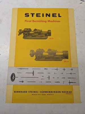 Steinel Sales Brochure Specifications Features Pivot Burnishing Machine Sr 2N 3N
