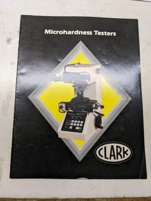 Clark Microhardness Hardness Testers Sales Brochure Catalog Mht Mxt 2 2Dr 70