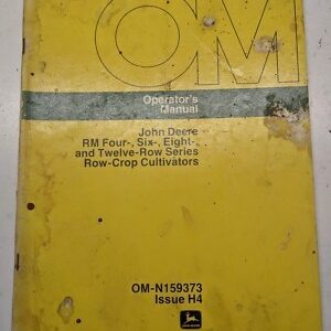 Jd John Deere Operators Manual 4 6 8 12 Series Row-Crop Cultivators Om-N159373