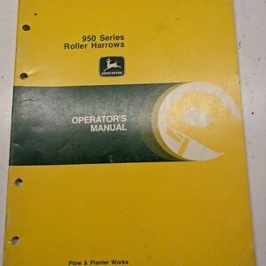 Jd John Deere Operators Manual Oem 950 Series Roller Harrows Om-A38094 L8