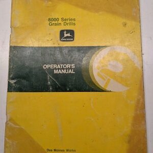 Jd John Deere Operators Manual Oem 8000 Series Grain Drills Om-N159501 A9