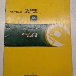 Jd John Deere Operators Manual Oem 400 Series Universal Rotary Hoe Om-N159454