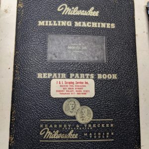 Kearney Trecker Milwaukee Repair Parts List Book Manual # Hr-13 Model 2H Milling