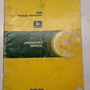 Jd John Deere Operators Manual Oem 3800 Forage Harvester Om-E49870