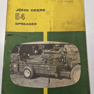 Jd John Deere Operators Manual Oem 54 Spreader Om-C19726