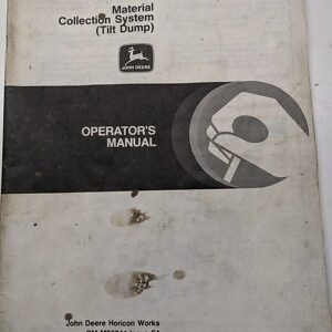 Jd John Deere Operators Manual Oem Material Collection System Om-M86741 F4
