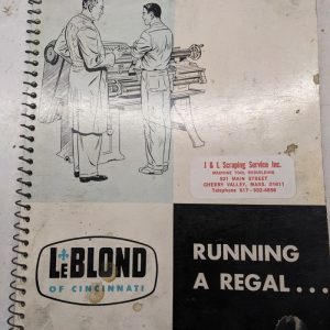 Leblond Lathes Instruction Manual Parts List Book Catalog 1951 Regal Machine