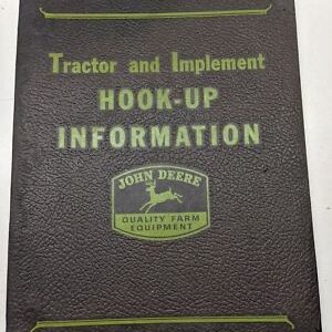 1945 John Deere Operators Manual Oem Tractor Implement Hook-Up Info 44-G Jd