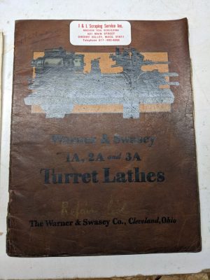 Warner Swasey Turret Lathe Sales Catalog Brochure Specs Features 1A 2A 3A 1929