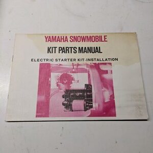 Yamaha Oem Snowmobile Kit Parts Manual Electric Starter Kit 1970