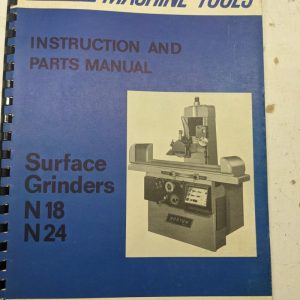 Norton Machine Instruction Operator Manual Parts List Surface Grinders N18 N24