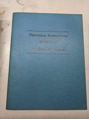 Norton Operator Instruction Manual Surface Grinding 12” 1941 Shop Book Machine