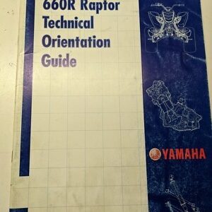 Yamaha Technical Orientation Guide 660R Raptor 2000 Specs Maintenance