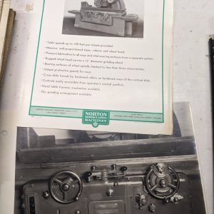 Norton Surface Grinders 12” Sales Brochure Catalog Specifications Pictures 1941