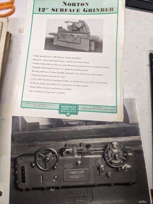 Norton Surface Grinders 12” Sales Brochure Catalog Specifications Pictures 1941