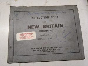 New Britain Gridley Bar Machine Operator Service Manual Automatic 1941 Model 665